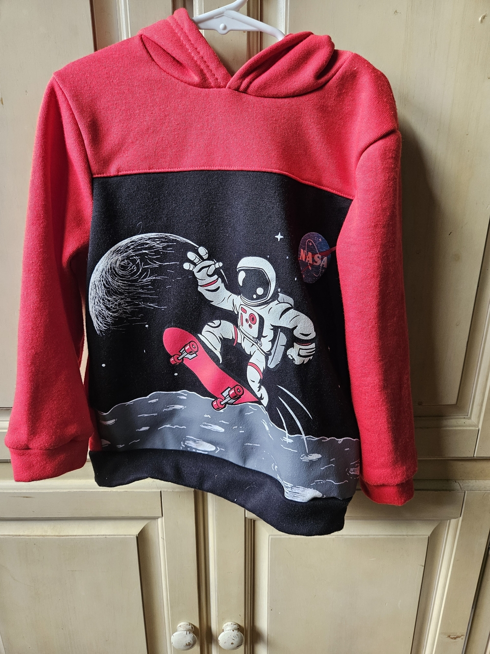 NASA Red & Black Astronaut Skate Hoodie